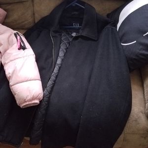 Gap mens peacoat and girls jacket